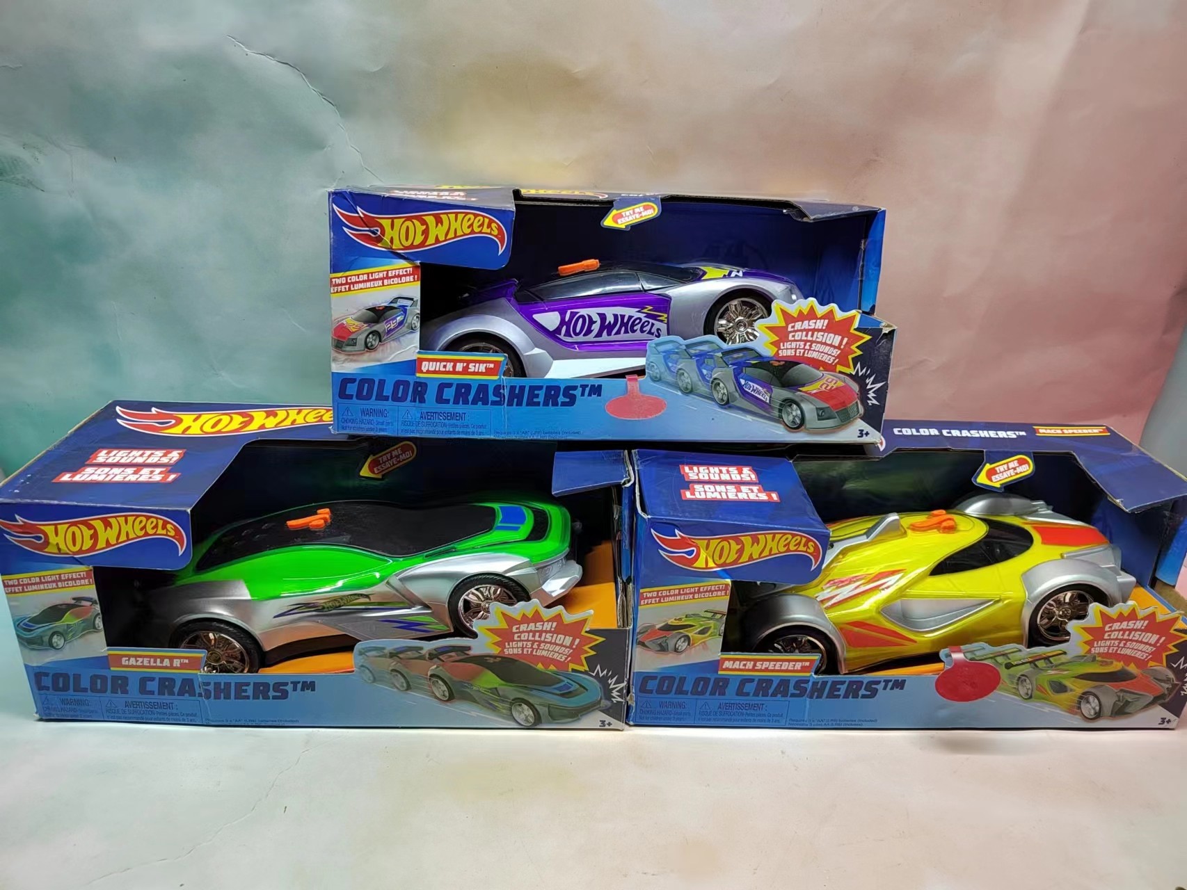 出口款风火轮声光跑车男孩汽车玩具包装盒微瑕特价出男宝礼物