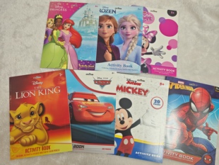 出口款剩余米妮狮子王汽车总动员冰雪奇缘蜘蛛侠迪士尼公主图画册