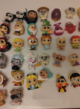 迪家5代6代童话故事叠叠屋散货迪S士尼door可爱玻璃眼人偶摆件