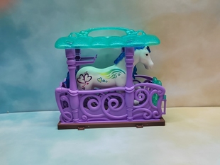 集多美马场骑马模型家禽马农场场景玩具可上下动儿童过家家玩具