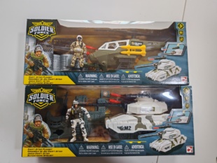 集多美CM轰天勇将军事套装直升机坦克士兵组合直升机坦克可发射