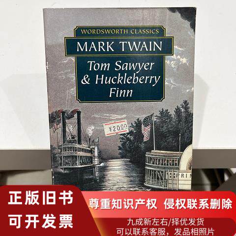 正版 Tom Sawyer & Huckleberry Finn MarkTwainWordsworth