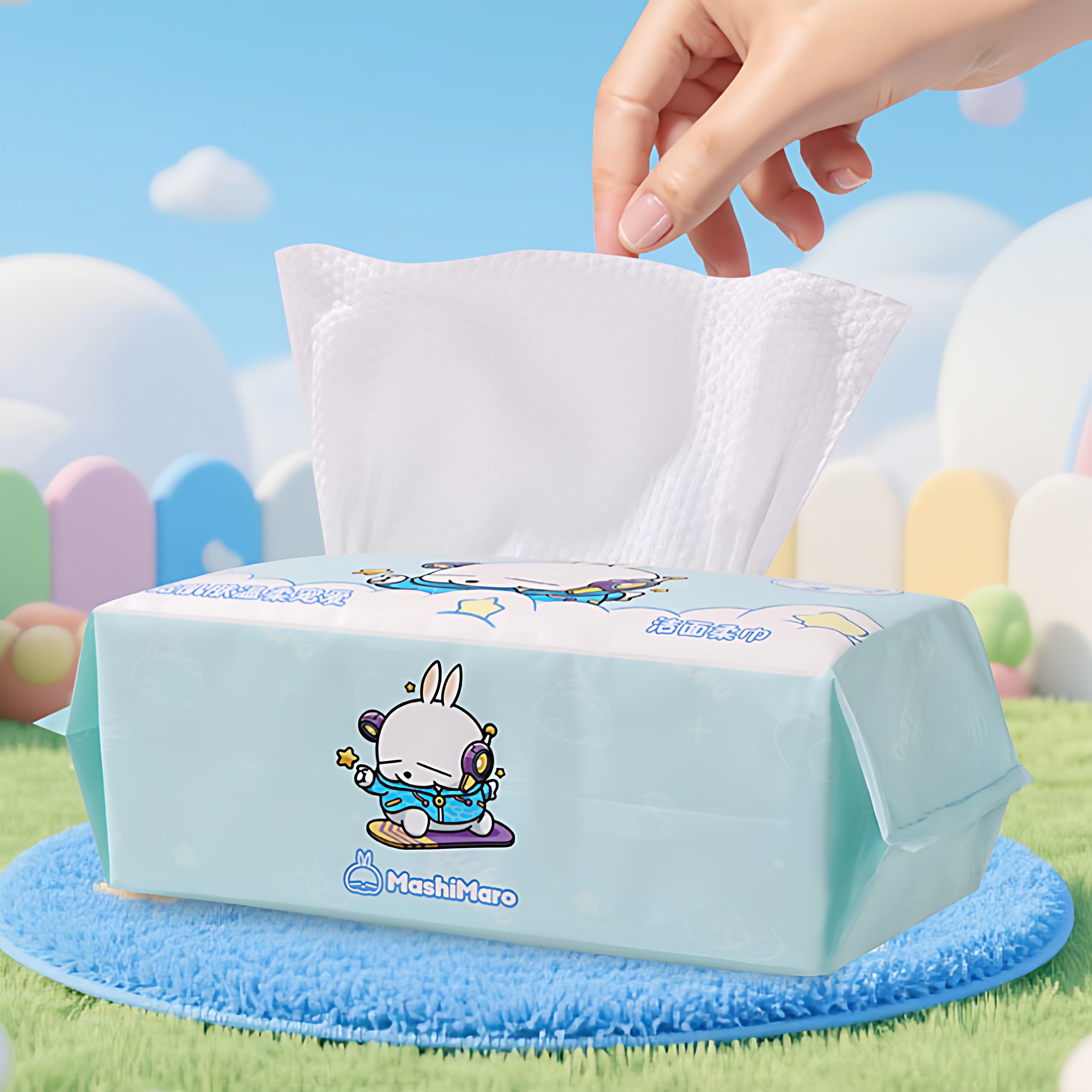 四包装流氓兔正版175克洗脸巾