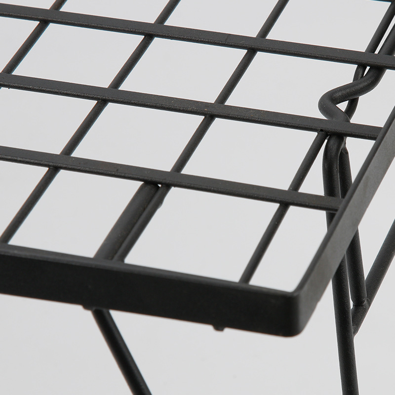 厂家大量户外露营折叠网桌野营轻装网格烧烤桌简易折叠网桌餐具沥