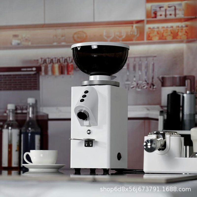 谷摩令1006意式家用60mm平刀盘电动定量咖啡豆研磨机定档磨豆机