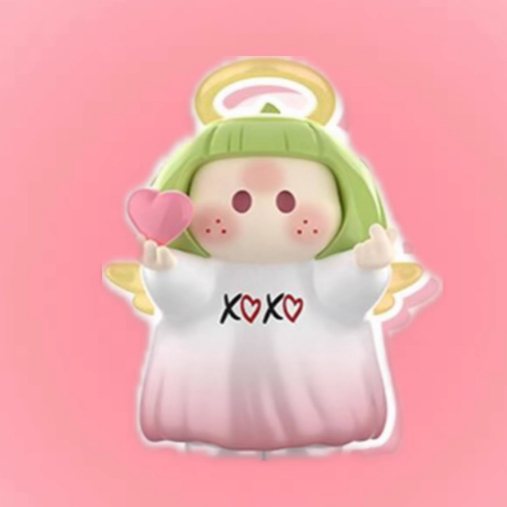 新款可爱yoyo右右酱爱神系列摆件