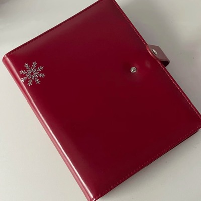 韩系雪花A5皮质活页卡册