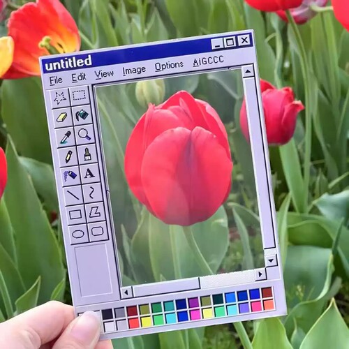 童年回忆Windows画板亚克力透卡