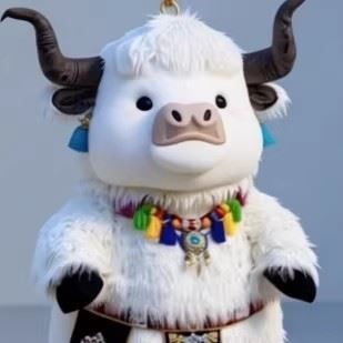 小红书同款情满拉萨牦牛玩偶毛绒公仔棉花娃娃包包挂件超萌玩偶