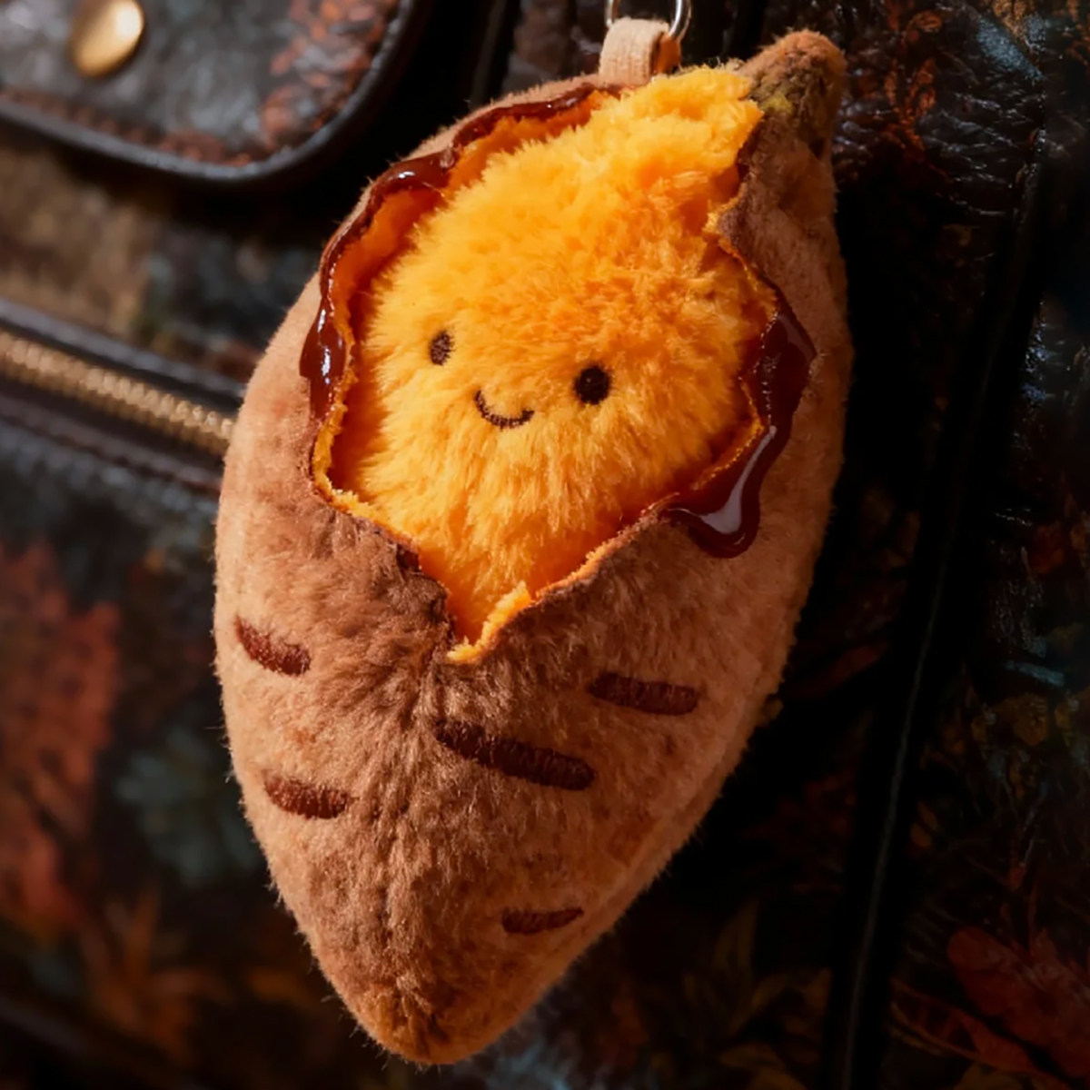 可爱烤地瓜烤红薯毛绒挂件钥匙扣