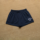 梨形显瘦运动3分裤 女三分裤 复古校园风刺绣百搭休闲短裤 26年美式