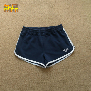 官网美式复古刺绣字母bm短裤女宽松显瘦运动热裤休闲百搭裤子潮