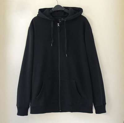 欧美嘻哈情侣纯棉棉连帽外套