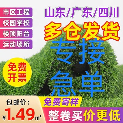 仿真草坪幼儿园人工塑料假草皮户外地垫工程围挡装饰人造绿植地毯