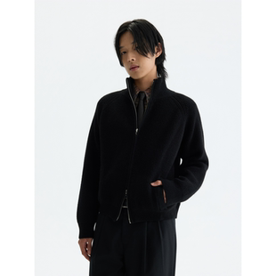 WOOL 抗起球羊毛混纺拉链开衫 ZIP CARDIGAN 毛衣 PURE2