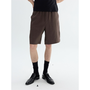 PURE2 HEMP SHORTS 纯汉麻松弛透气舒适松紧腰休闲短裤
