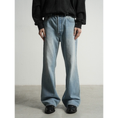 VINTAGE FLARED JEANS复古水洗做旧直筒微喇牛仔裤 PURE2 2021版 型