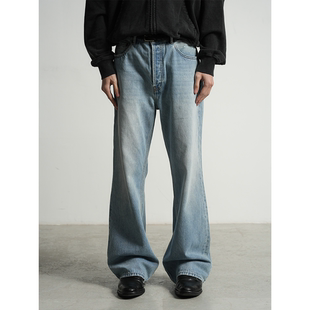 2021版 PURE2 JEANS复古水洗做旧直筒微喇牛仔裤 FLARED 型 VINTAGE