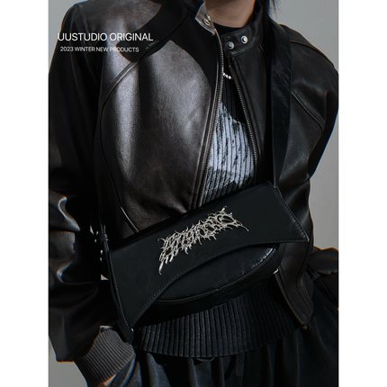 uustudio原创小众设计高级感暗黑辣妹中性Y2K荆棘复古腋下单肩包