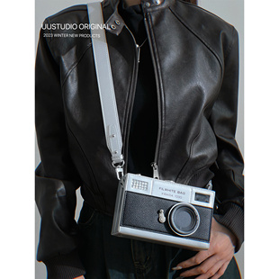 uustudio小众设计欧美时尚 百搭个性 迷你手机相机包单肩斜挎小方包