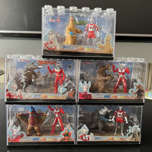 锦江正版奥特曼打怪兽泰罗对战哥莫拉赛文雷德王男孩手办玩具摆件