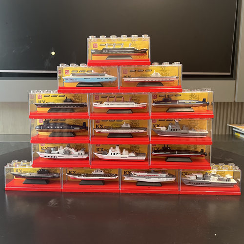 酷炫合金模型航母核潜艇轮船