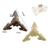 饰 五金配件装 10个 三面包角直角防撞角礼盒护角木盒包边角包装