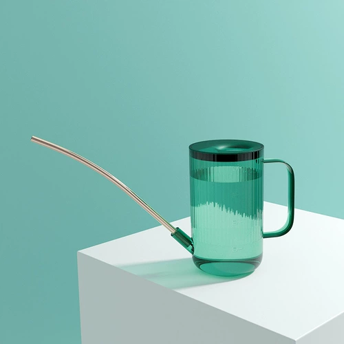 Садоводство, сочный длинный рот, водный горшок, изгибающий рот, вода, чайник с водой, спринклерный кончик спринклер с разбрызгиванием водяной воды, спрей -чайник