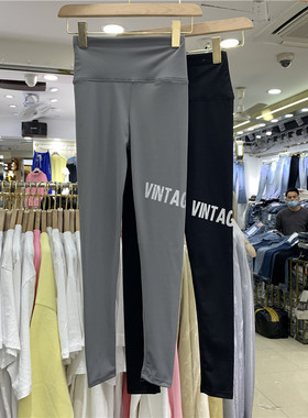 ximi夕米1052外穿字母打底裤女修身显瘦百搭瑜伽运动芭比裤110521