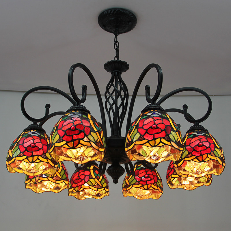 欧式地中海风格波西米亚温馨灯具客厅蒂凡尼卧室餐厅创意铁艺吊灯在类目 家装主材, 灯具灯饰, 吊灯中 - 来自Buy2taobao.com提供专业的淘宝代购服务