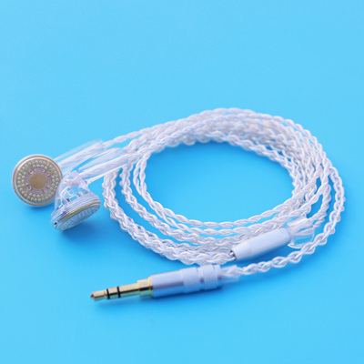 纯手工定制diy耳机 全透明钛膜LCP膜片音乐手机平头塞高音质 关河