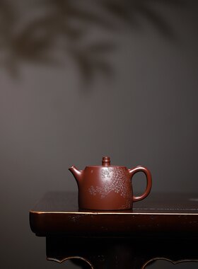 宜兴紫砂壶冯超全手工原矿特级紫朱泥汉铎壶紫砂泡茶壶功夫茶具