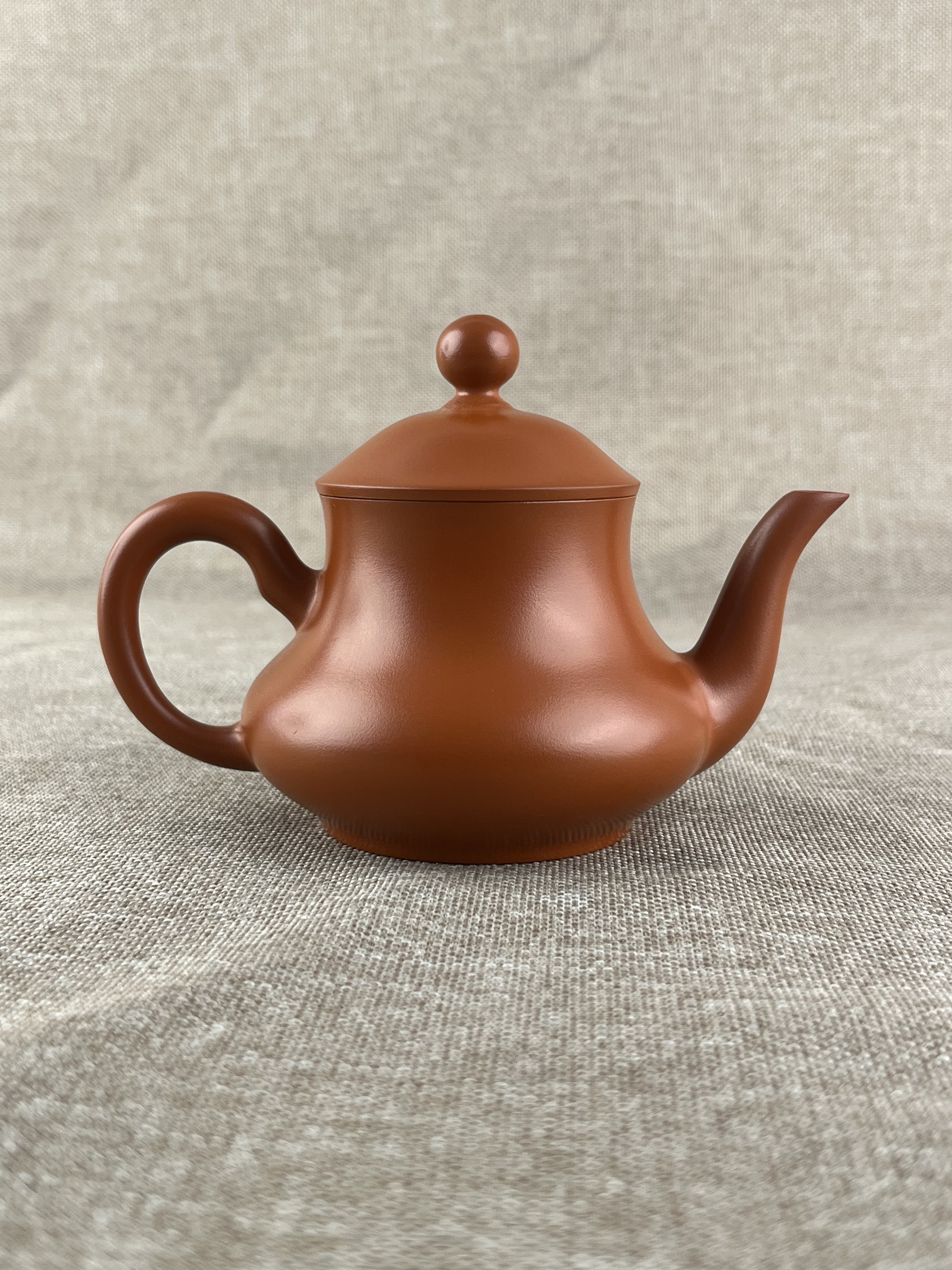 潮州手拉壶全手工原矿潮州朱泥池松荣手拉壶功夫茶具泡茶壶茶器