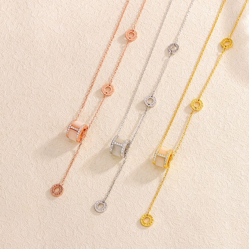 S925纯银小蛮腰项链女百搭网红气质小众设计毛衣链项饰轻奢锁骨链