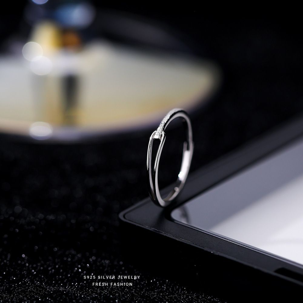 s925纯银鲁伯特之泪戒指女韩版轻奢简约小众轻奢设计百搭对戒代发