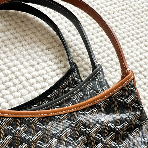 狗牙hobo牛皮通勤双面mini托特包