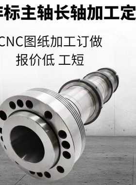 来图订做机床主轴BT NT ER高精度主轴 花键轴 电机轴车床磨床主轴