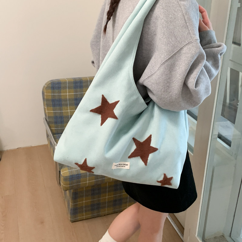 休闲慵懒风托特包女2026新款潮学生上课大容量简约通勤单肩腋下包,箱包皮具/热销女包/男包,通用款女包,淘宝优惠券,粉丝福利购,淘宝优惠卷