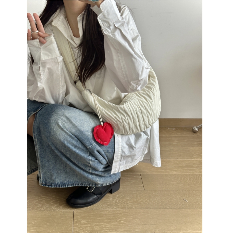 学生通勤饺子包帆布包胸包