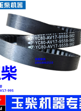 玉柴4110电喷发动机原厂YC80-AV17-955发电机水泵皮带客货车YC4E