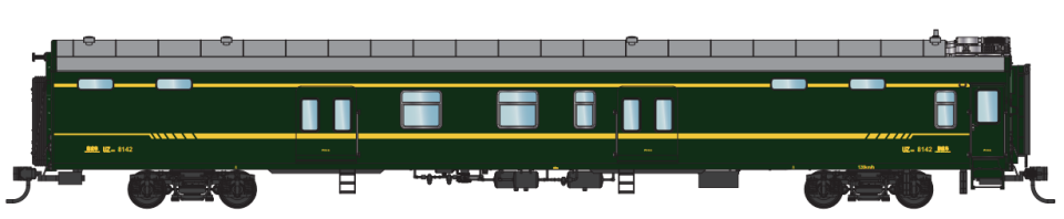 新品N27邮政UZ25K客车厢HO比例中国铁道火车模型1:87带室内灯