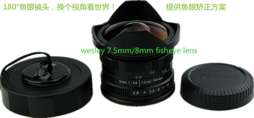 第三代Wesley 7.5/8mm f2.8鱼眼镜头微单E卡口m43XF超广角镜 - 封面