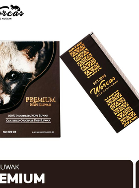 WORCAS Premium Luwak Coffee 100gr - Classic Box