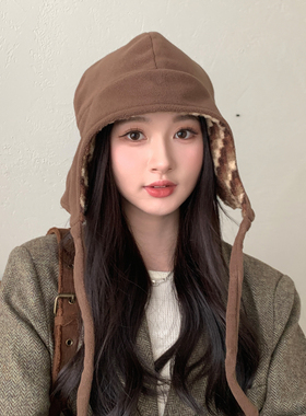 秋冬防寒雷锋帽女骑车保暖护耳帽