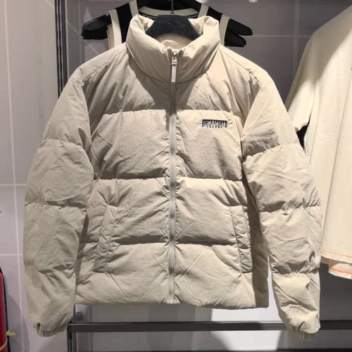 安踏立领羽绒服男2025冬季新款防泼水鸭绒保暖面包外套152548901N