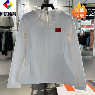 国旗款连帽针织加绒外套2025冬季新品162547613