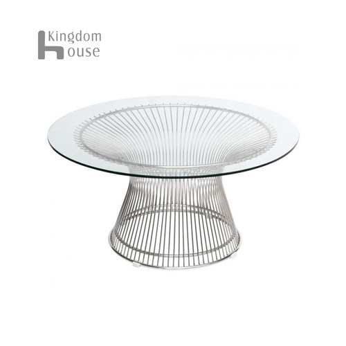 Warren Platner Coffee Table客厅家用中古设计师不锈钢玻璃茶几