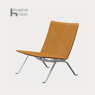 沙发椅单人意式设计师轻奢不锈钢现代简约PK22休闲椅洽谈躺椅客厅