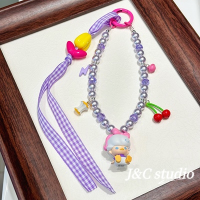 正版泡泡玛特萌粒Dimoo迪士尼米奇米妮唐老鸭黛西公仔手机链挂绳