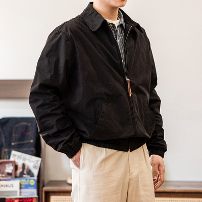 红风翻领春秋标准夹克